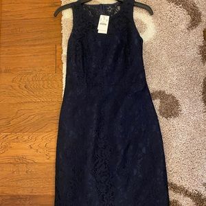 J.Crew Factory Navy Lace Dress, NWT, in size 0